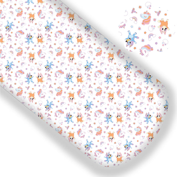 **READY TO SHIP!** Pups and Unicorns Premium Faux Leather