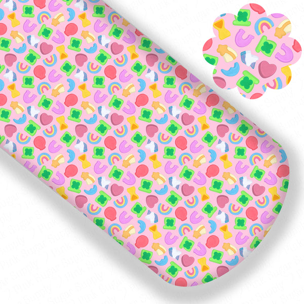 **READY TO SHIP!** PINK Marshmallow Charms EXCLUSIVE Premium Faux Leather
