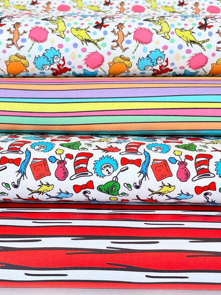 **READY TO SHIP!** Oh, The Places You'll Go STRIPES Premium Faux Leather