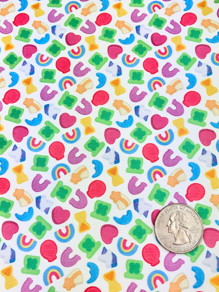 **READY TO SHIP!** PINK Marshmallow Charms EXCLUSIVE Premium Faux Leather