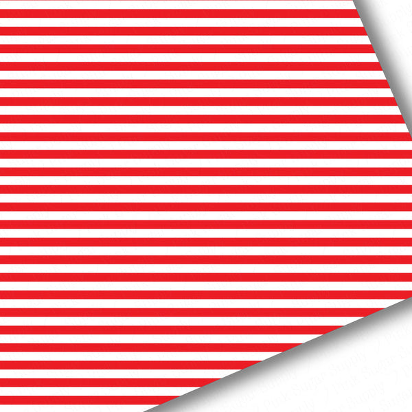 **READY TO SHIP!** Red Stripes Premium Faux Leather