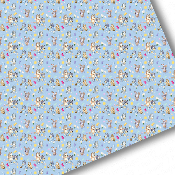 **READY TO SHIP!** Blue Easter Garden Premium Faux Leather