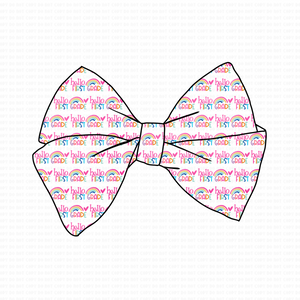 PRE-TIED BOW-Hello First Grade
