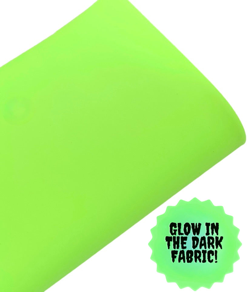 NEW!💡**GLOW IN THE DARK** Green Glow Premium Faux Leather