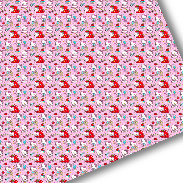 Pink School Kitty Premium Faux Leather