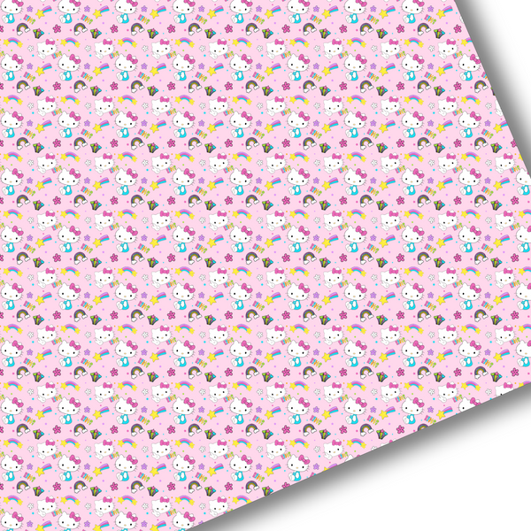 Pink Rainbow H K Premium Faux Leather