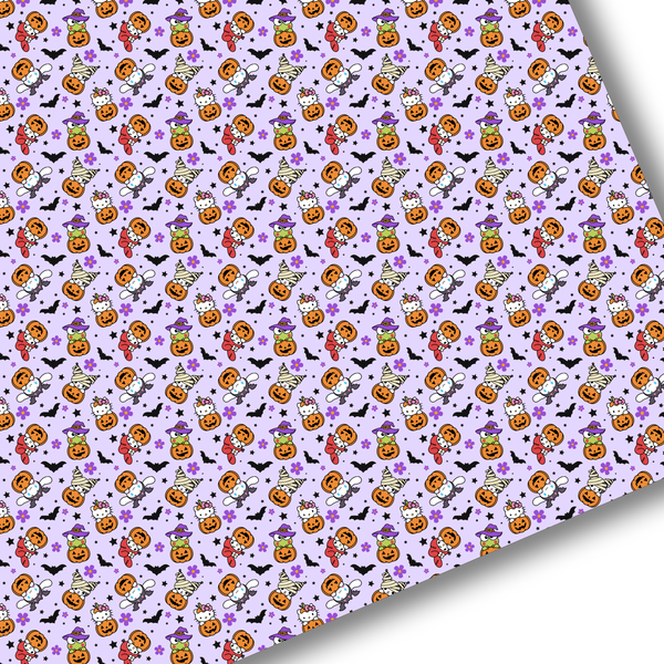Halloween Kitty & Friends Premium Faux Leather