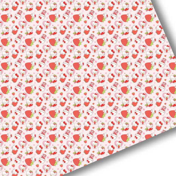 Strawberry Heart H K Premium Faux Leather