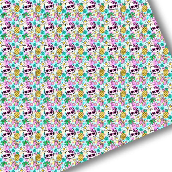 Tropical Rainbow H K Premium Faux Leather
