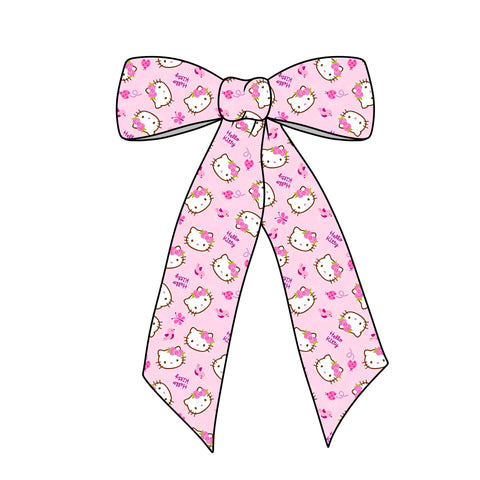 (PREORDER) PRE-TIED LONG TAILS BOW-Hello Spring Kitty