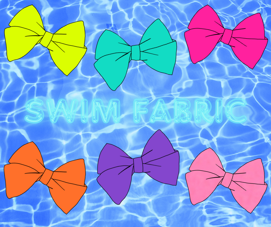 Choose Color 💦SWIM FABRIC PRE-TIED BOWS