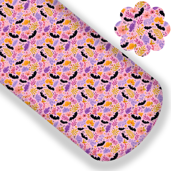 Floral Bats Premium Faux Leather
