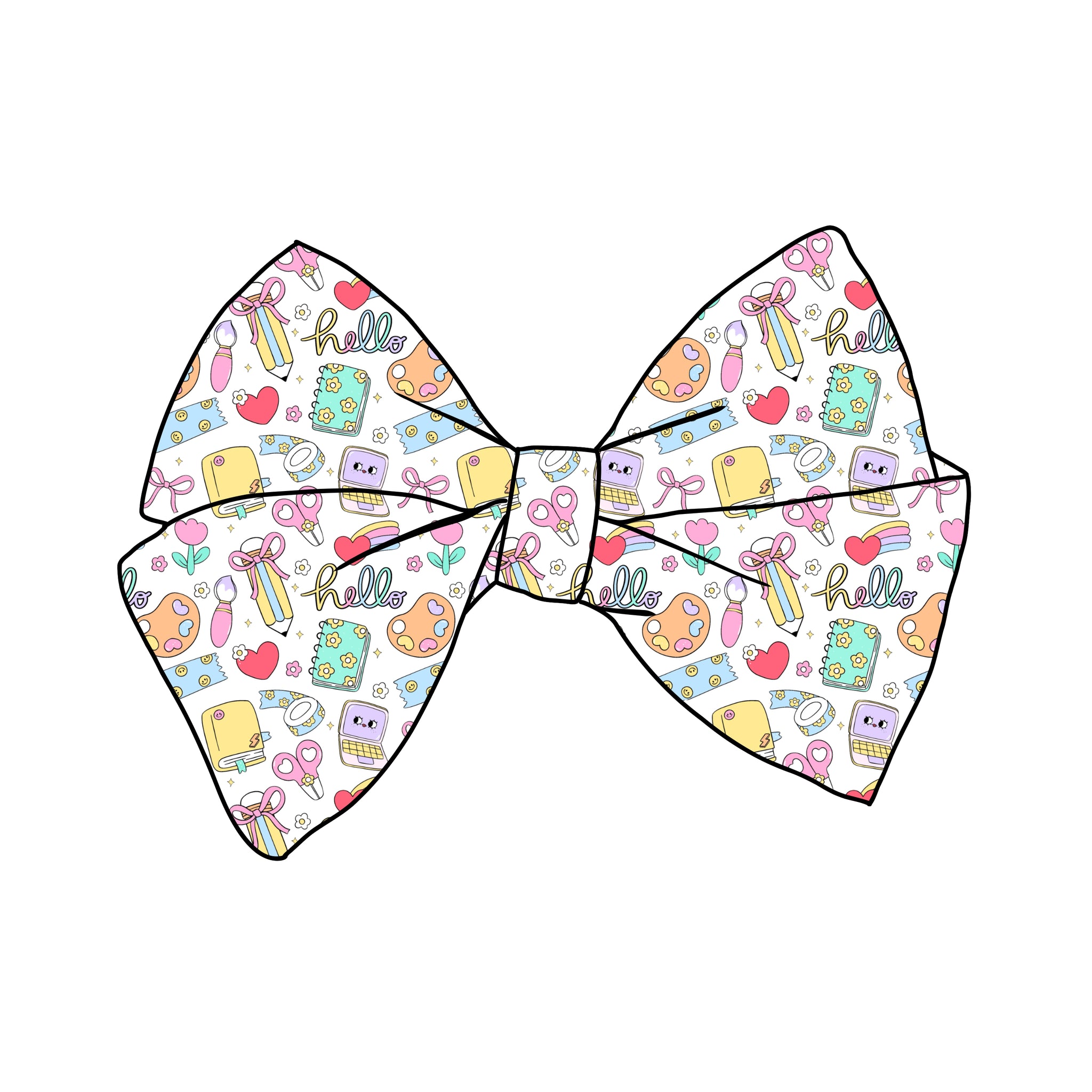 PRE-TIED BOW-Hello School