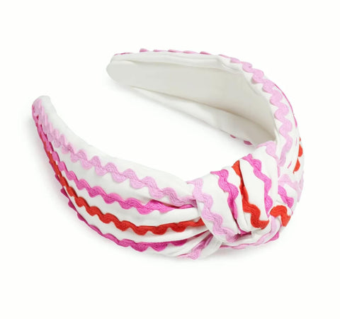 (PREORDER) Scalloped TOP KNOT HEADBAND-V-Day