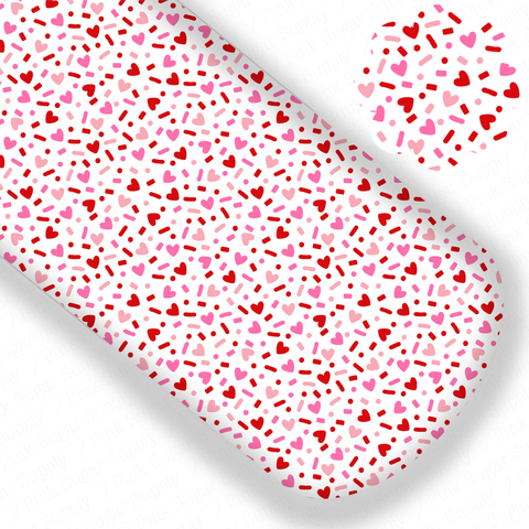 **READY TO SHIP!** Valentine Sprinkles Exclusive Premium Faux Leather