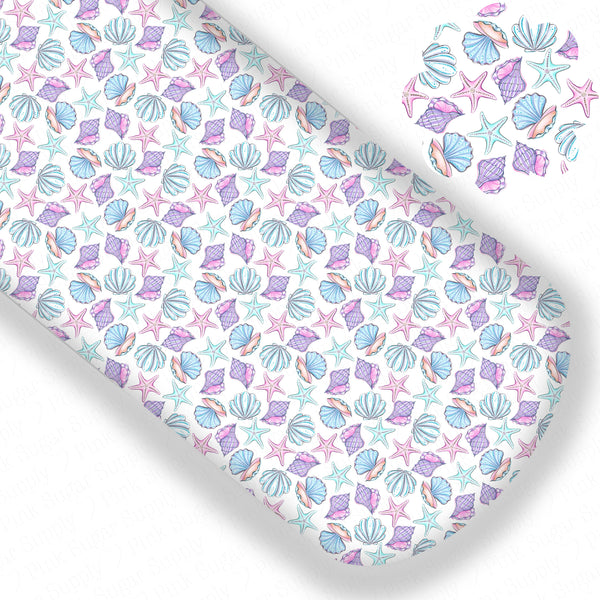 Seashells and Starfish Premium Faux Leather