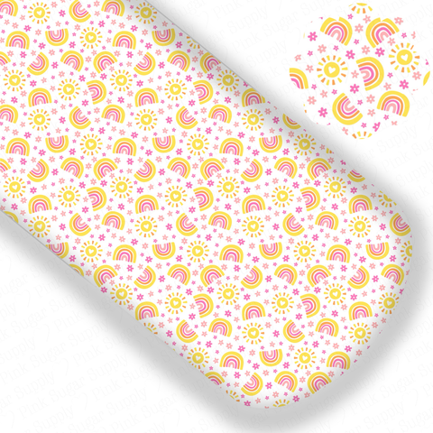 **READY TO SHIP!** Sunshine and Rainbows Premium Faux Leather