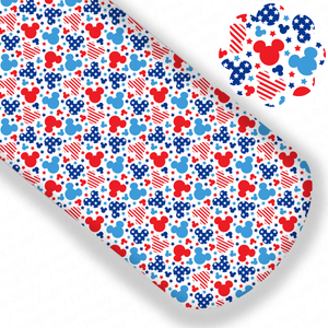 **READY TO SHIP!** Mouse, Stars and Stripes EXCLUSIVE Premium Faux Leather