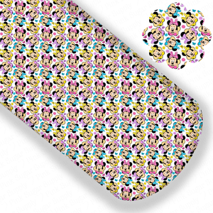 **READY TO SHIP!** Polkadot Daisy Mouse Premium Faux Leather