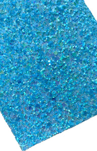 NEW! Ocean Eyes Chunky Glitter Fabric With Felt Backing