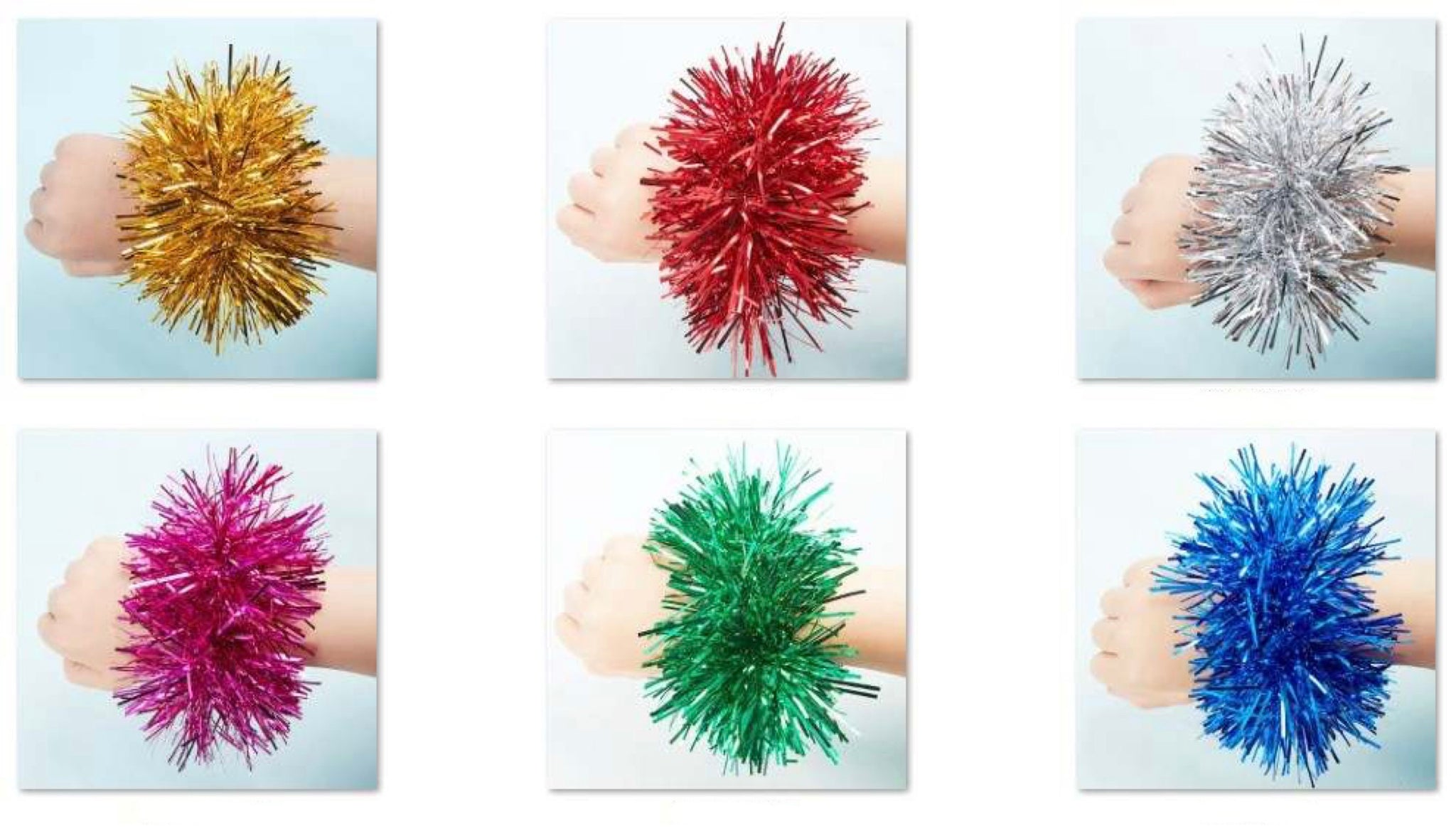 You Choose Color-TINSEL Scrunchies
