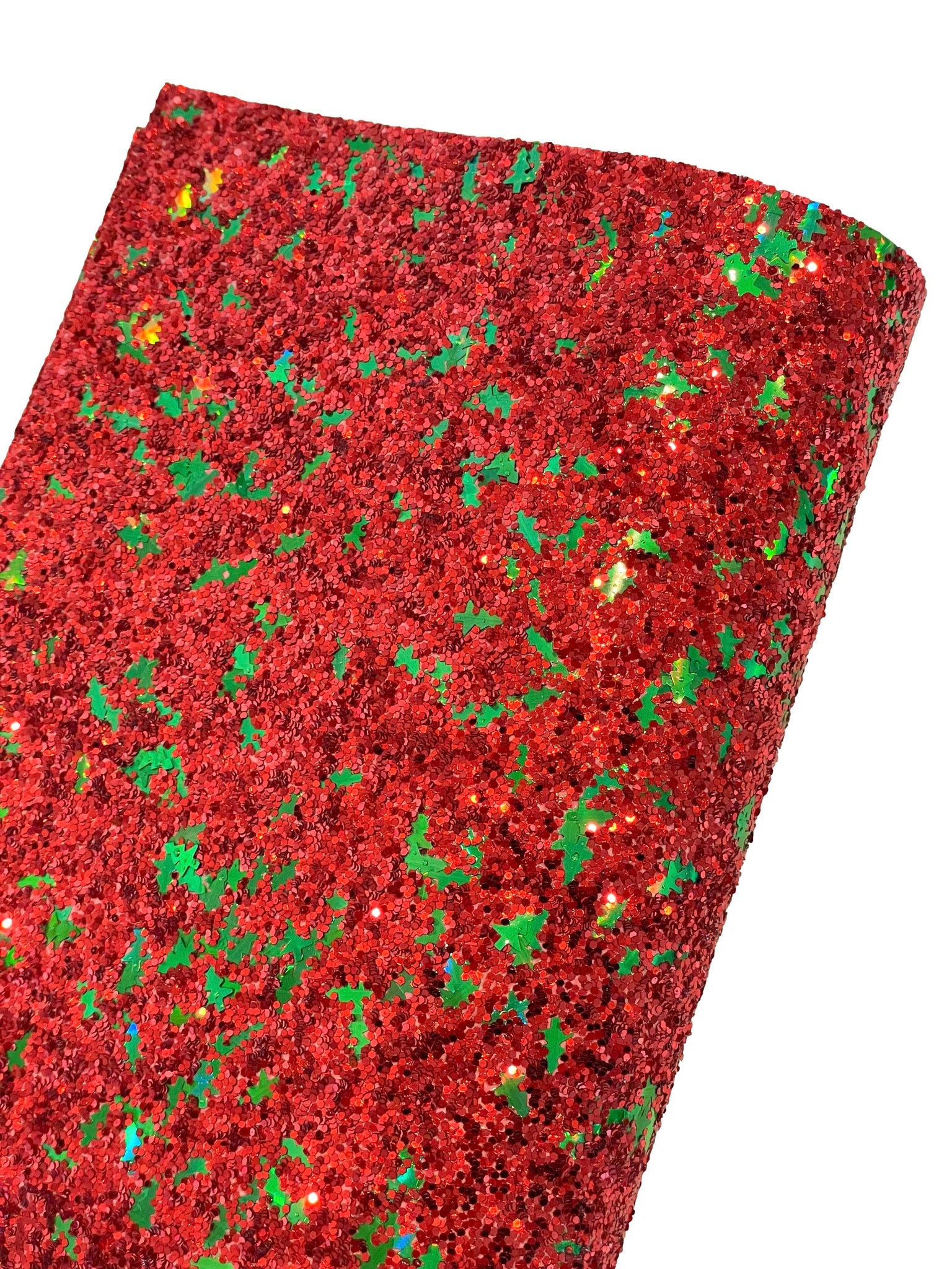 NEW! Christmas Trees Chunky Glitter w/ Felt Backing-READY TO SHIP