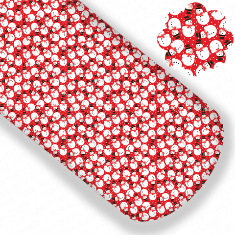 **READY TO SHIP!** Red Snowman Premium Faux Leather