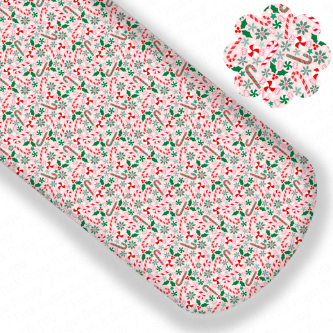 **READY TO SHIP!** Pink Candy Cane Christmas Exclusive Premium Faux Leather