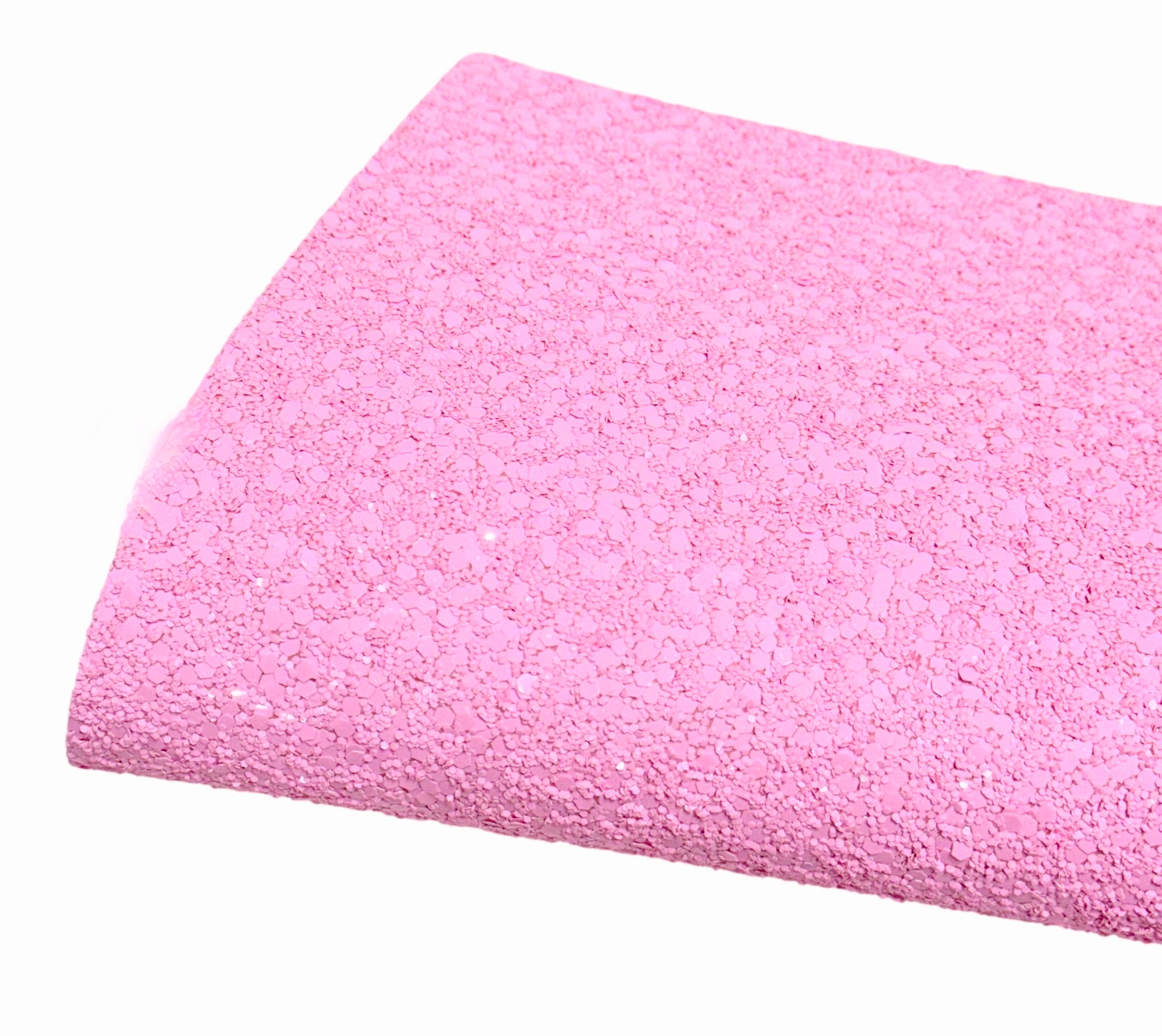 NEW! Perfectly Pink Chunky Glitter w/ Pink Felt Backing-READY TO SHIP