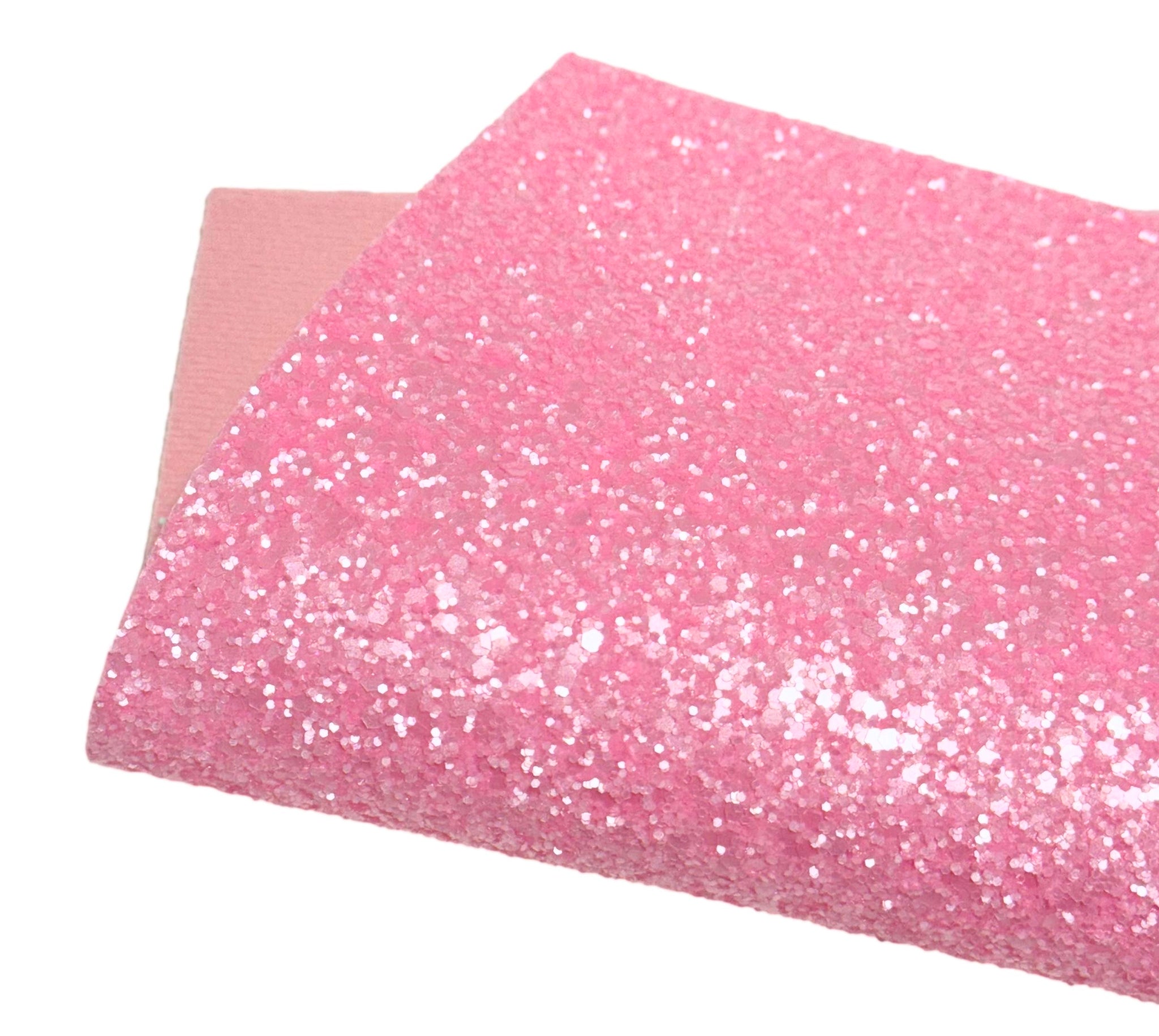 NEW! Pink Ice Chunky Glitter w/ Pink Felt Backing-READY TO SHIP