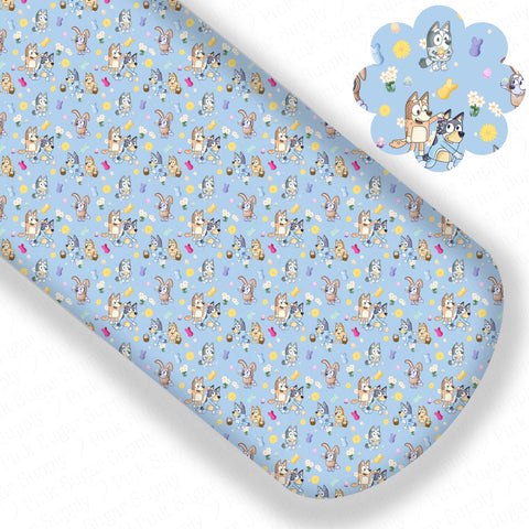 **READY TO SHIP!** Blue Easter Garden Premium Faux Leather