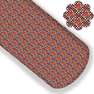 KC Checkered Bows Premium Faux Leather