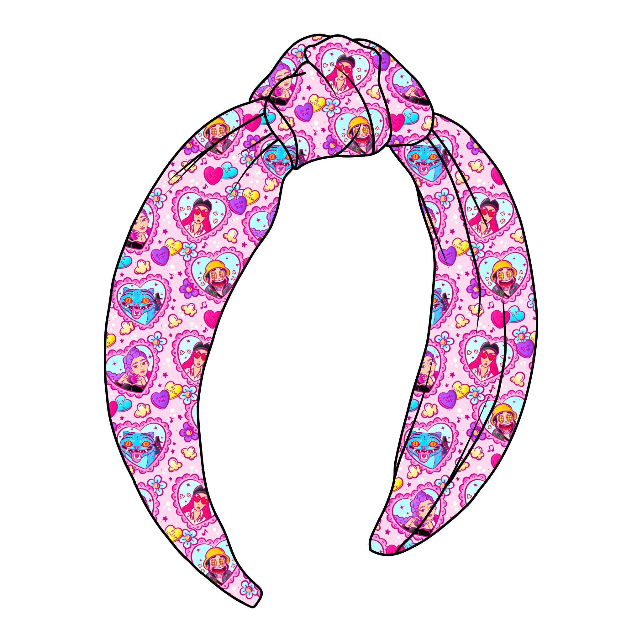 (PREORDER) TOP KNOT HEADBAND-KPop V-Day