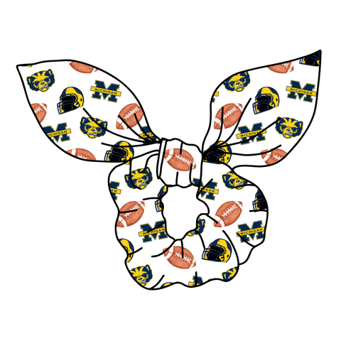 (PREORDER) SCRUNCHIE-College Football-Michigan Wolverines