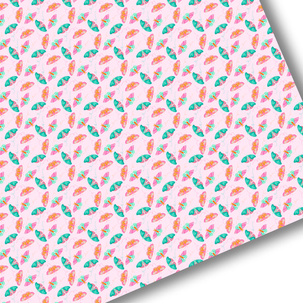 Colorful Butterflies Premium Faux Leather