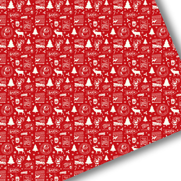 Vintage Christmas Premium Faux Leather