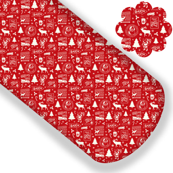 Vintage Christmas Premium Faux Leather