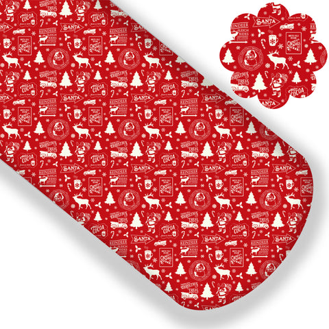 Vintage Christmas Premium Faux Leather