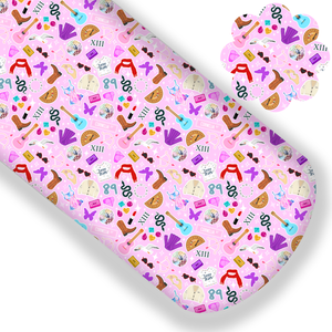 Pink T Swift Icons Premium Faux Leather