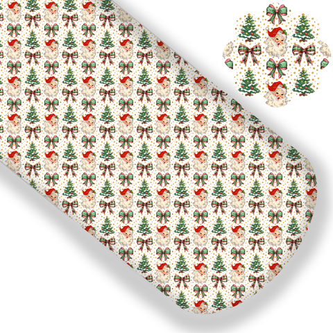 **READY TO SHIP!** Vintage Santa Premium Faux Leather