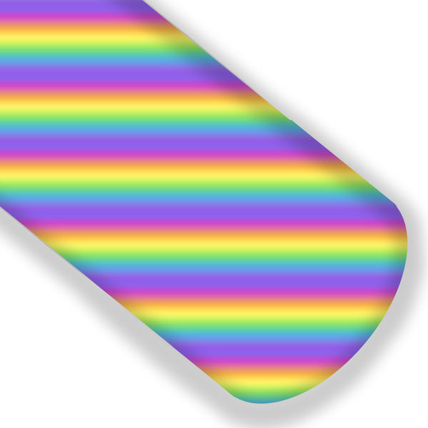 Summer Rainbow Ombre Stripe Premium Faux Leather