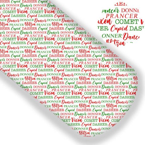 **READY TO SHIP!** Reindeer Names Premium Faux Leather