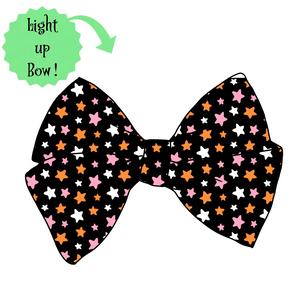 (PREORDER) 💡LIGHT UP! PRE-TIED BOW-Halloween Stars