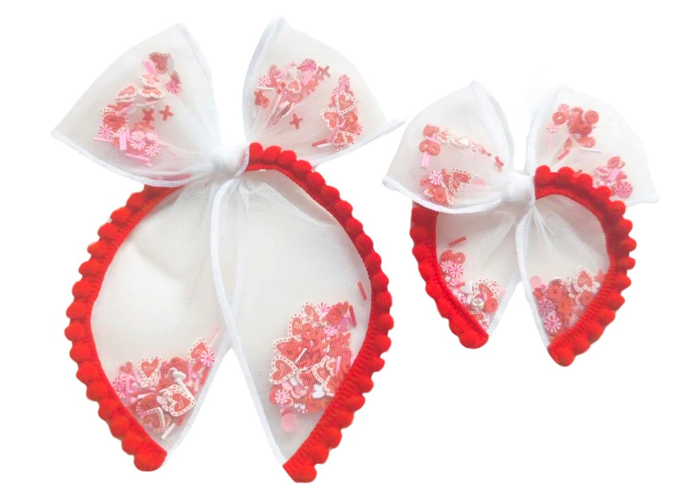 Choose Size PRE-FILLED/PRE-TIED SHAKER BOW-POM POM
