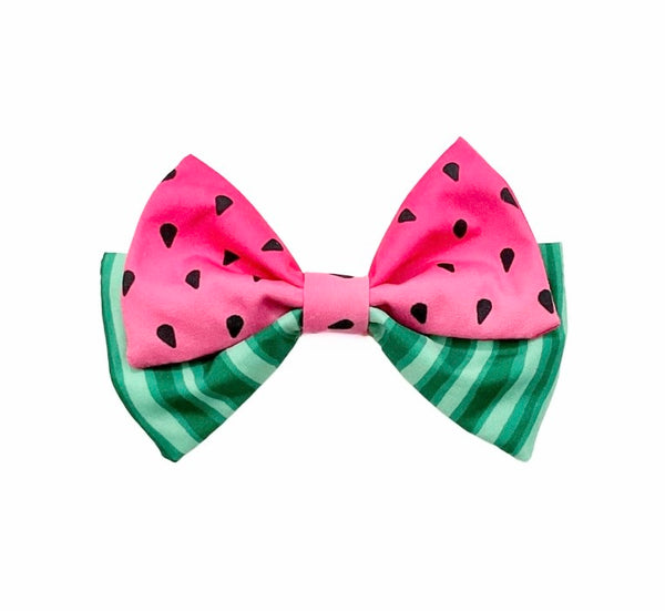(PREORDER) PRE-TIED BOW-Watermelon Twist