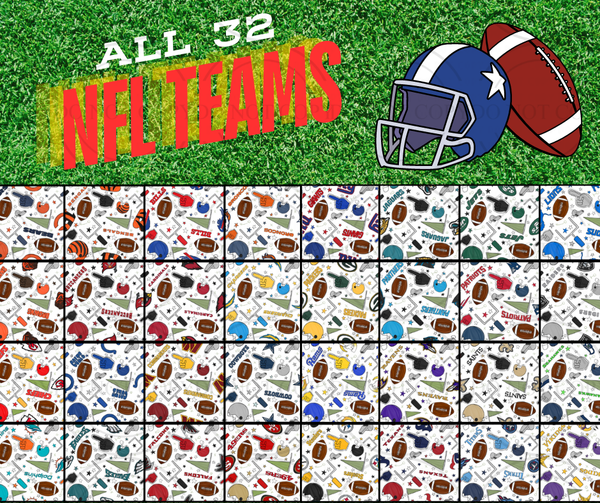 All Football Teams-You Choose Team-Premium Faux Leather