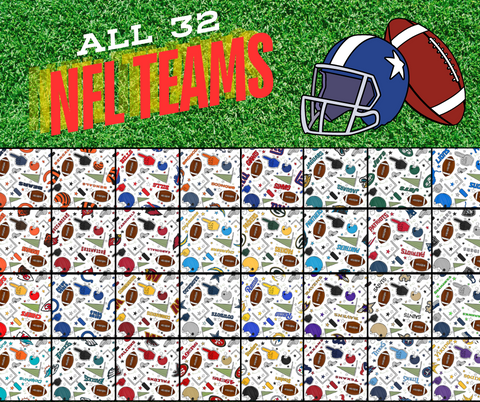 **ALL 32 NFL TEAMS-CHOOSE YOUR TEAM** Premium Faux Leather