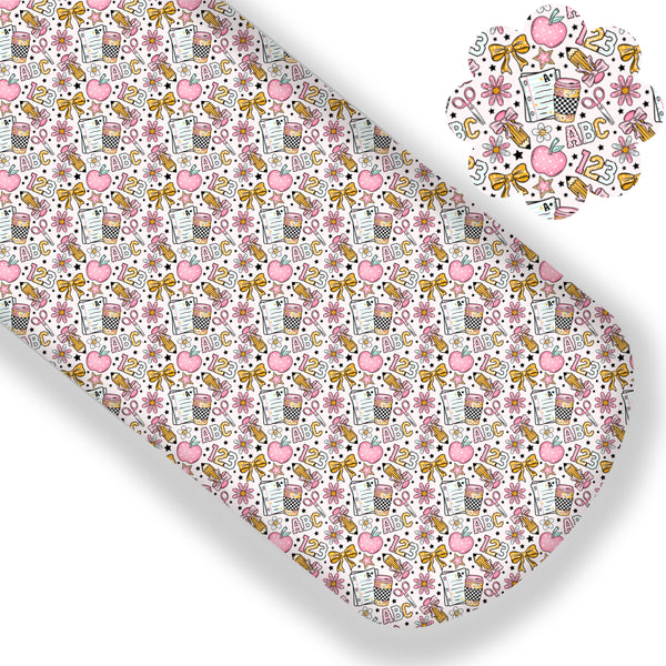Pink ABC Premium Faux Leather