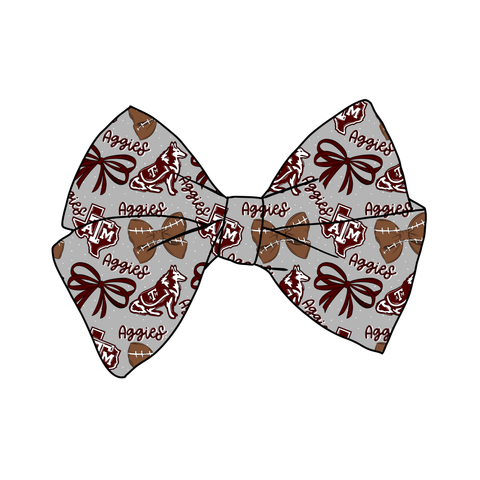 (PREORDER) PRE-TIED BOW-College Football-Texas A&M Aggies