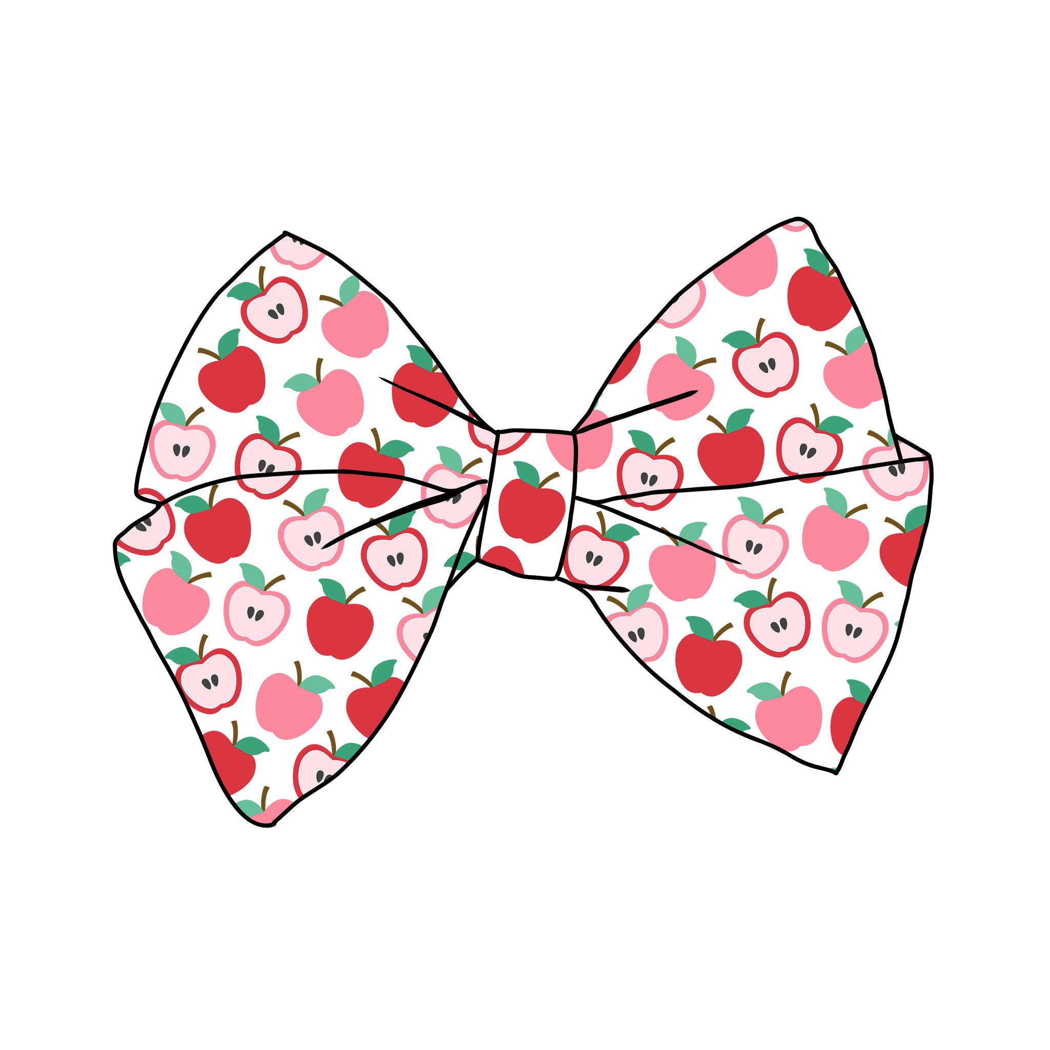 PRE-TIED BOW-Apples
